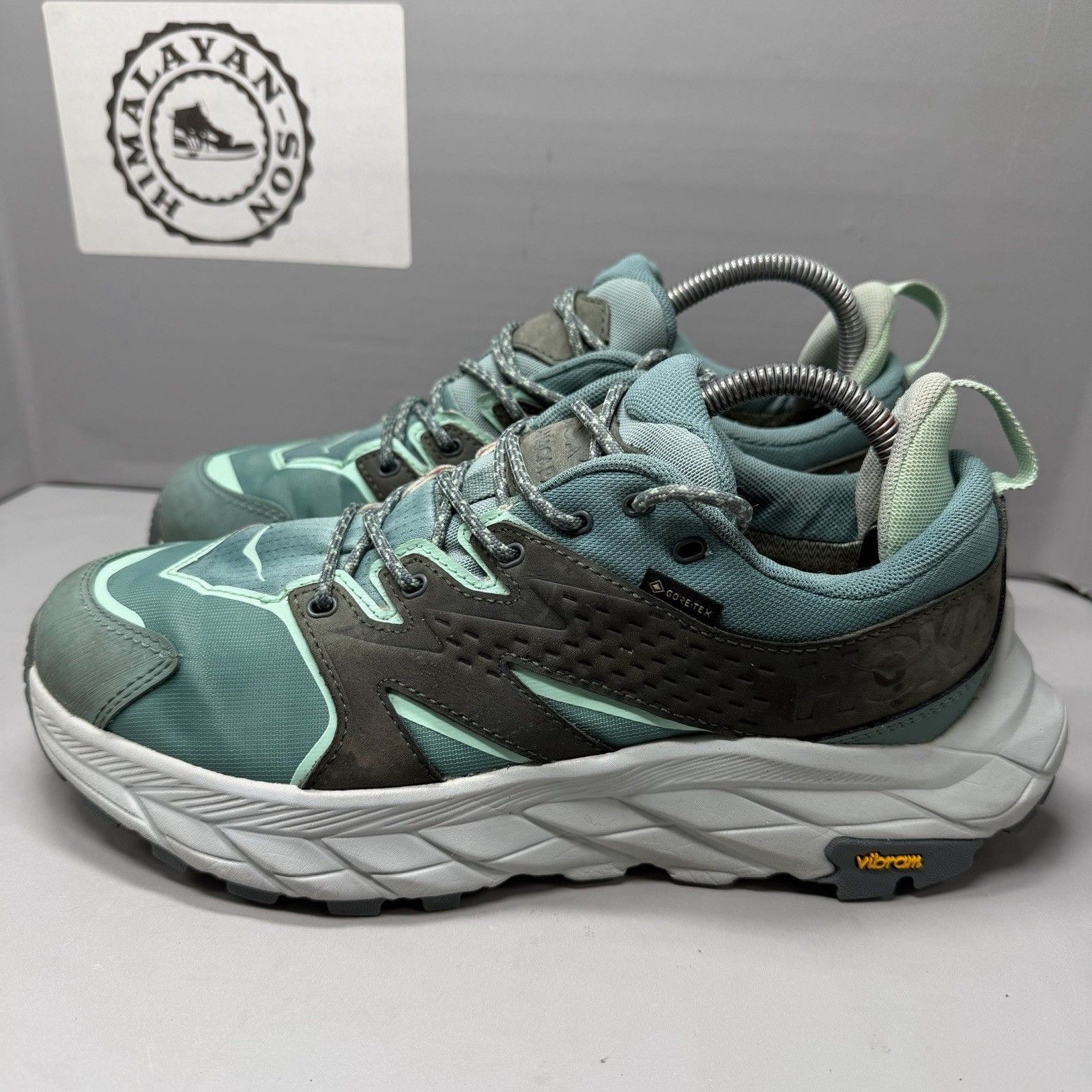 Hoka One One Anacapa Low Gtx Gore-Tex Trail Hiking Shoes Womenâs Us 9b Teal